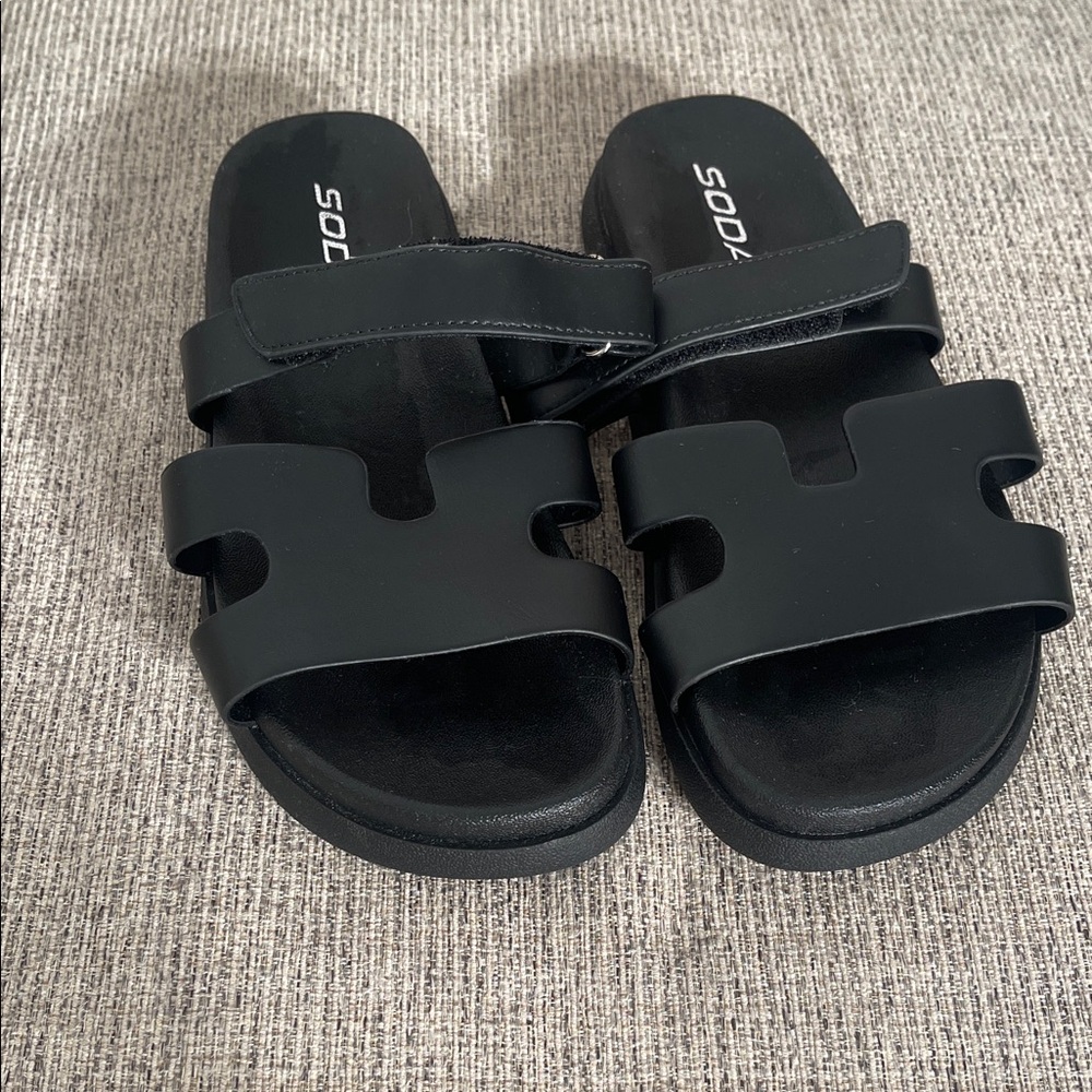 Soda Black Women's Sandals